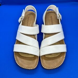 White Naturalizer sandals